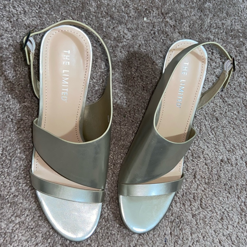 Champagne Silver Party Heels